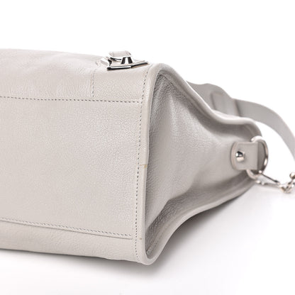 Balenciaga Chevre Silver Metallic Edge Hardware City Gris Glace 6 of 12