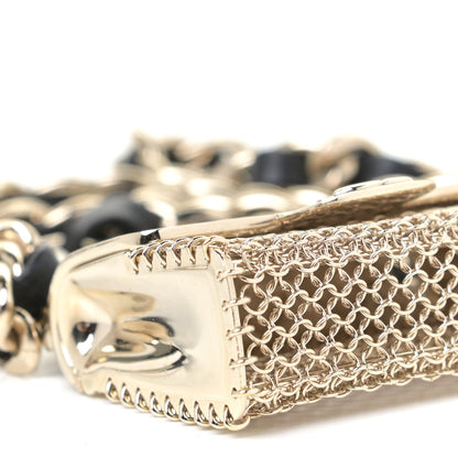 Chanel Lambskin Chain CC Flap Bag Belt Black Gold 4 of 6