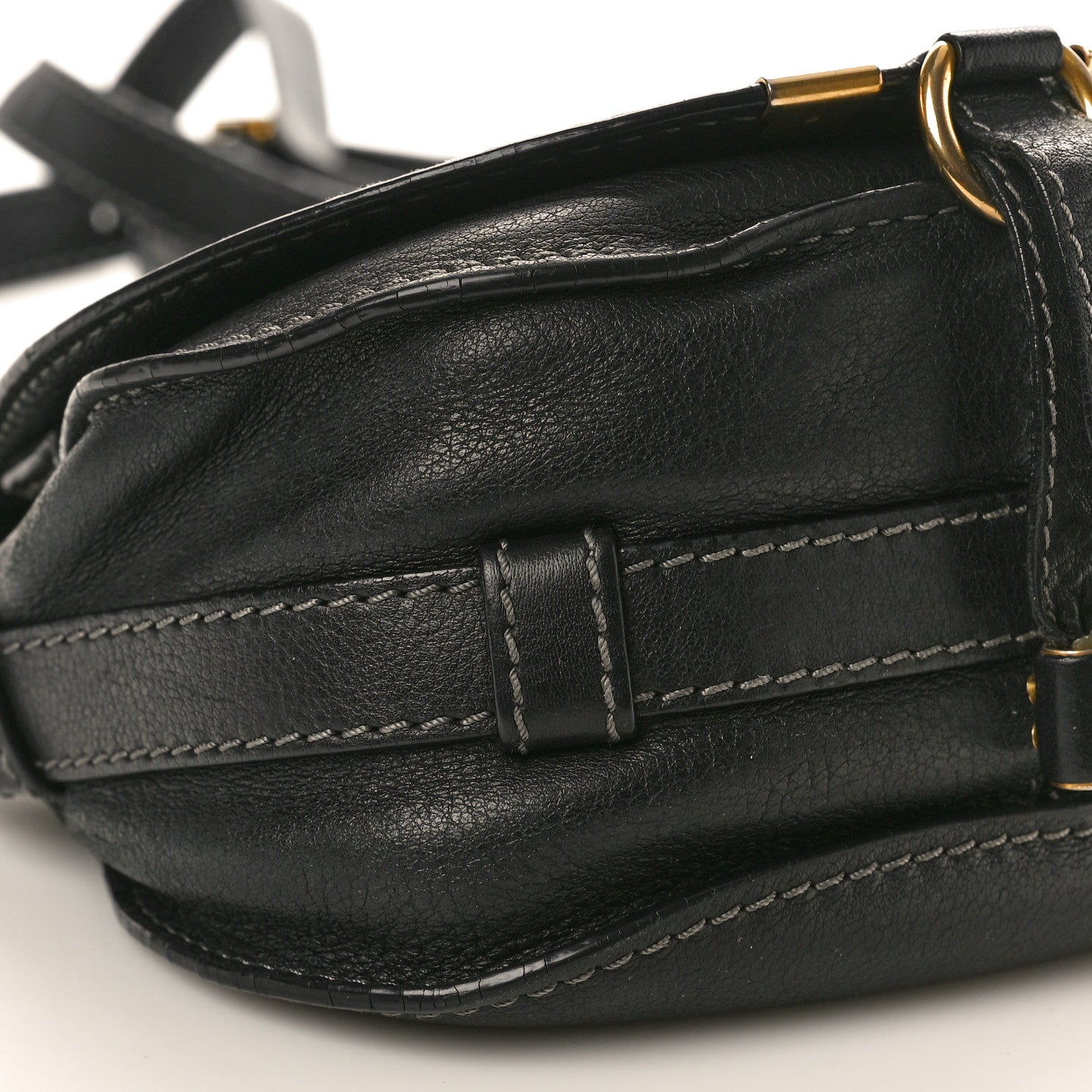 Chloe Calfskin Mini Marcie Round Crossbody Bag Black 8 of 18