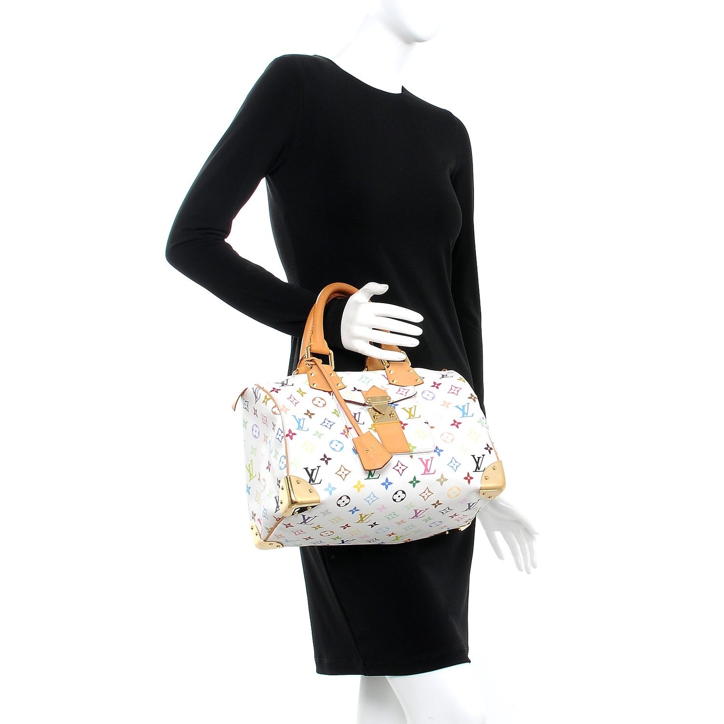 Monogram Multicolor Speedy 30 White