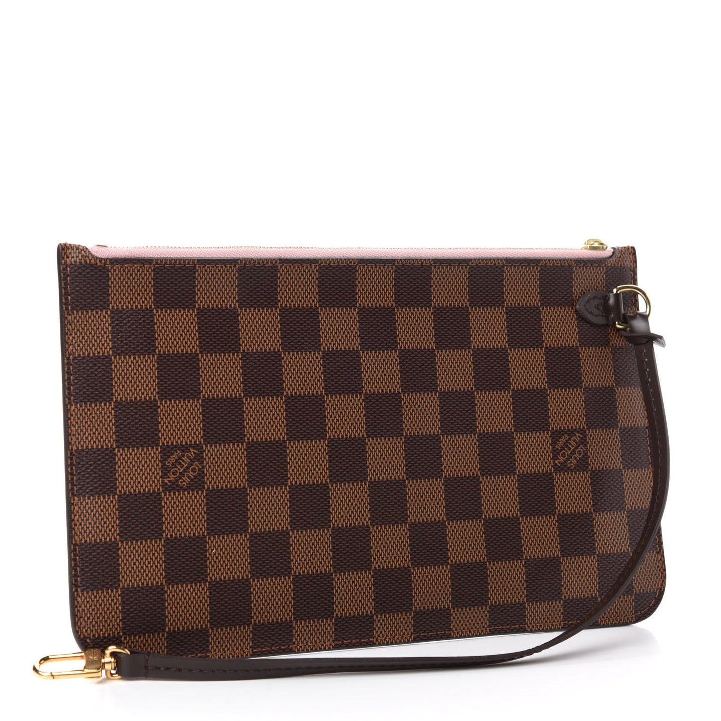 Damier Ebene Neverfull MM GM Pochette Rose Ballerine