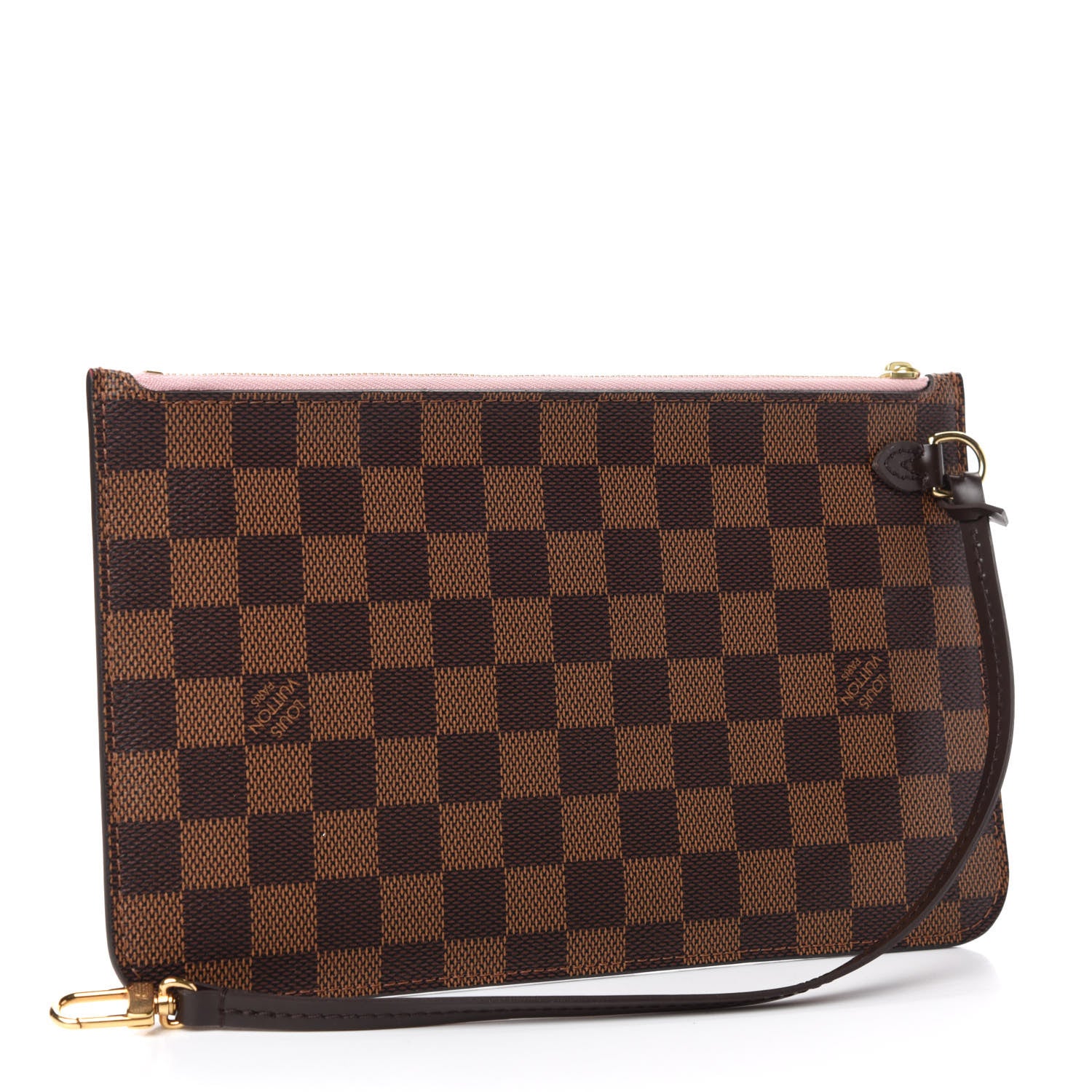 Louis Vuitton Damier Ebene Neverfull MM GM Pochette Rose Ballerine 4 of 8