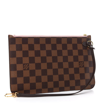 Louis Vuitton Damier Ebene Neverfull MM GM Pochette Rose Ballerine 4 of 8