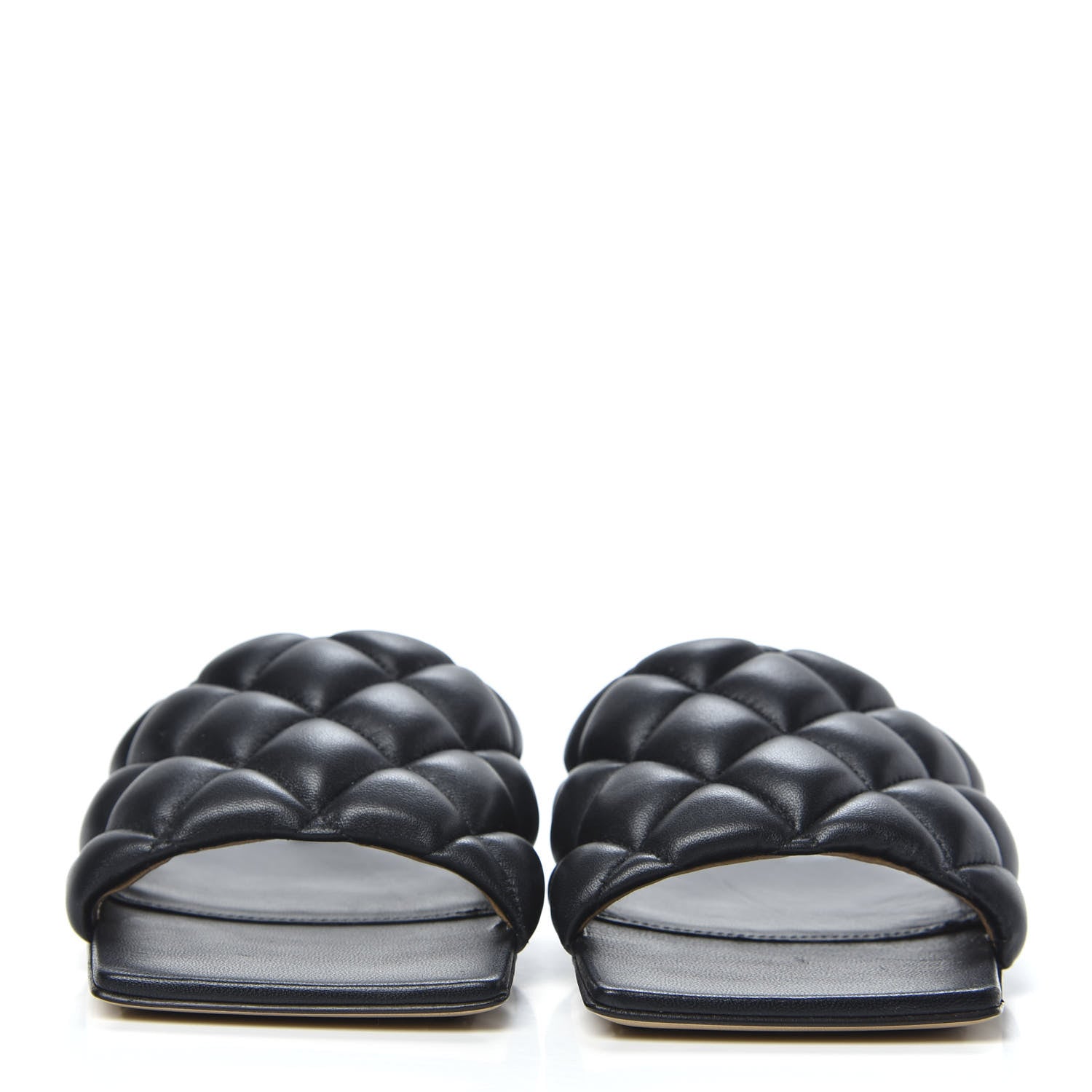 Bottega Veneta Nappa Matelasse Padded Flat Sandals 35 Black 2 of 8