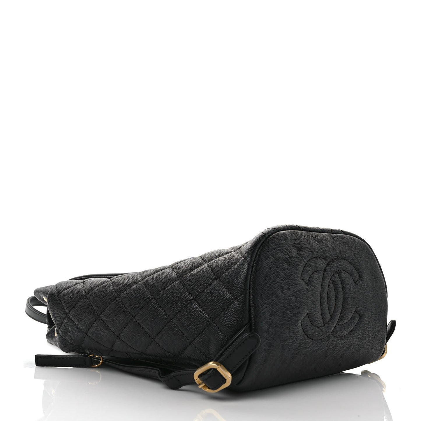 Caviar Quilted Filigree Backpack Black