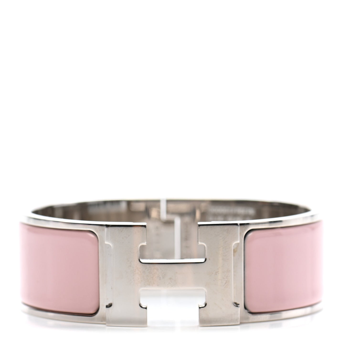 Enamel Wide Clic Clac H Bracelet PM Rose Cassata