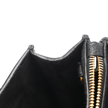 Miu Miu Goatskin Madras Tote Black 12 of 18