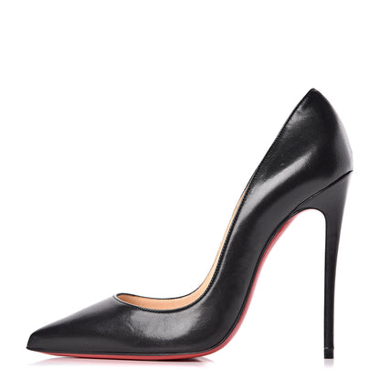 Christian Louboutin Kid Pigalle Follies 120 Pumps 35.5 Black 1 of 8