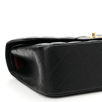 Chanel Caviar Quilted Jumbo Double Flap Black 9 of 10