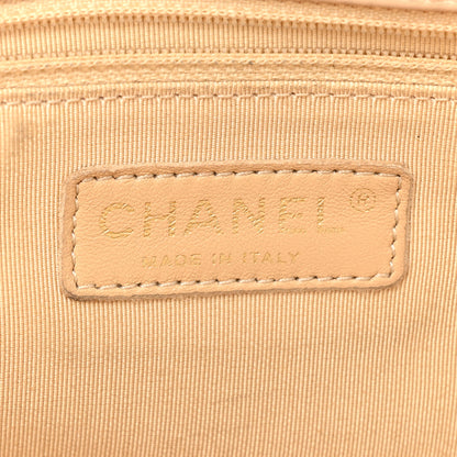 Chanel Calfskin Quilted Large CC Crown Tote Beige 8 of 18