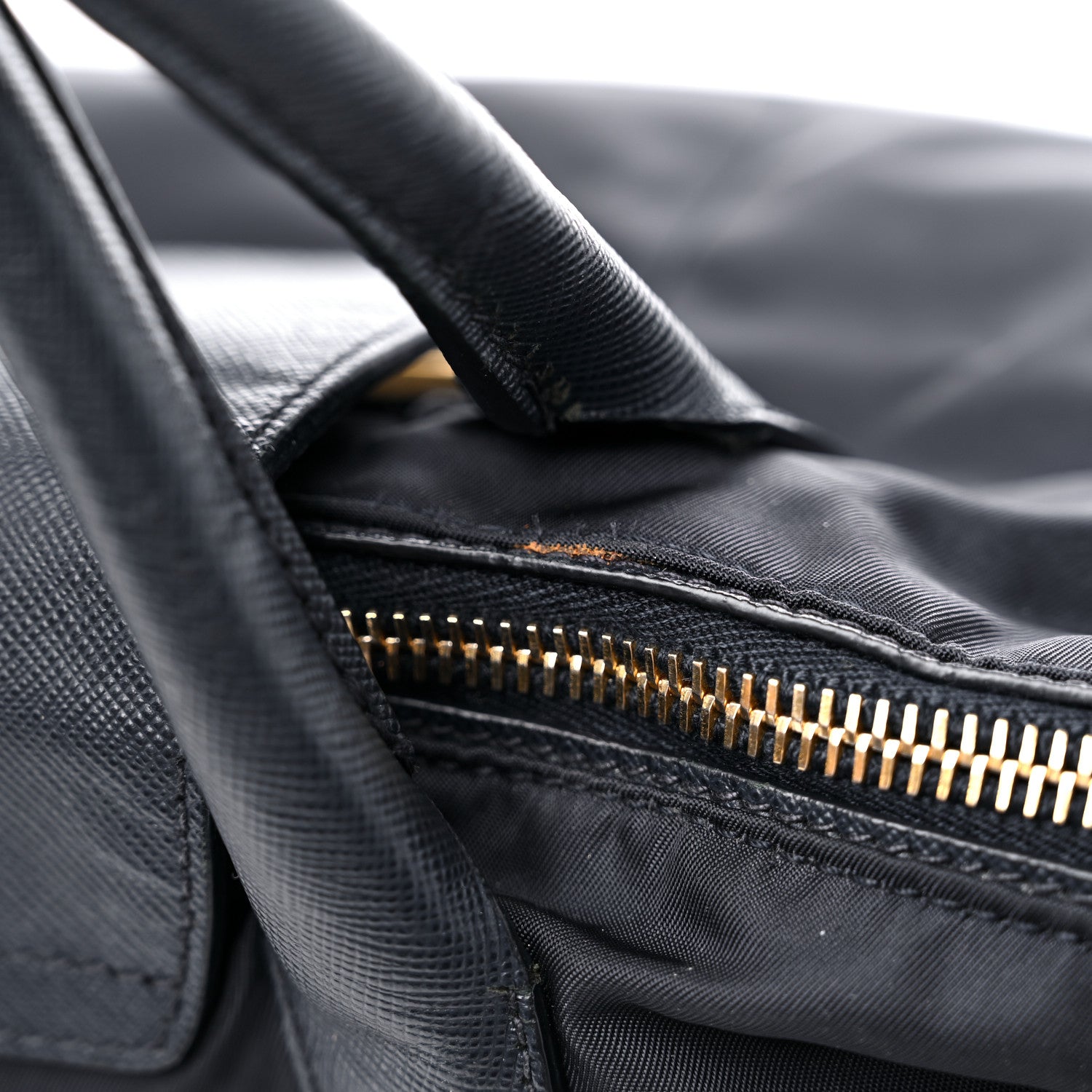 Prada Tessuto Nylon Saffiano Tote Blue 18 of 18