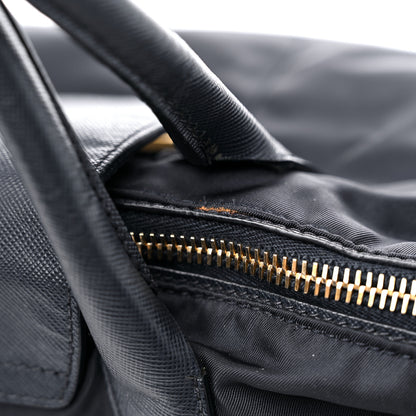 Prada Tessuto Nylon Saffiano Tote Blue 18 of 18