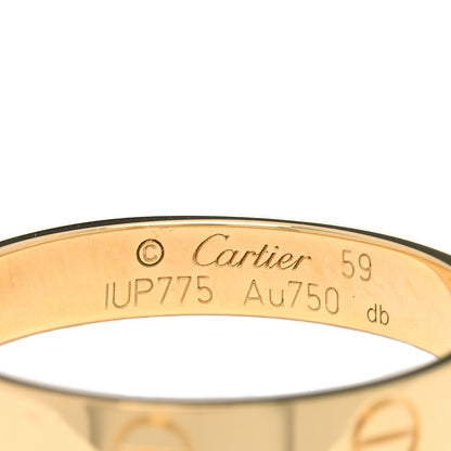 Cartier 18K Yellow Gold 3.5mm LOVE Wedding Band Ring 59 8.75 3 of 3