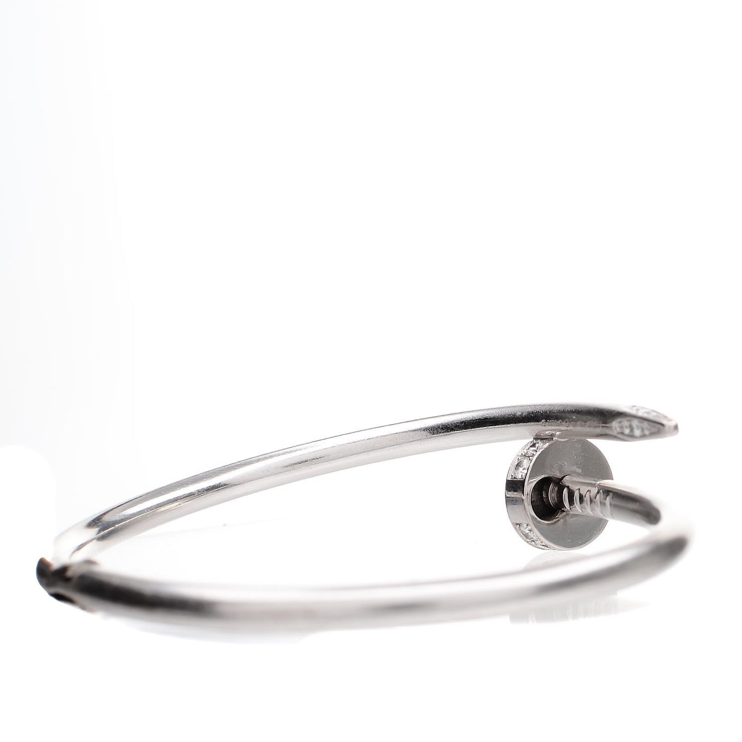 18K White Gold Diamond Juste Un Clou Bracelet 17