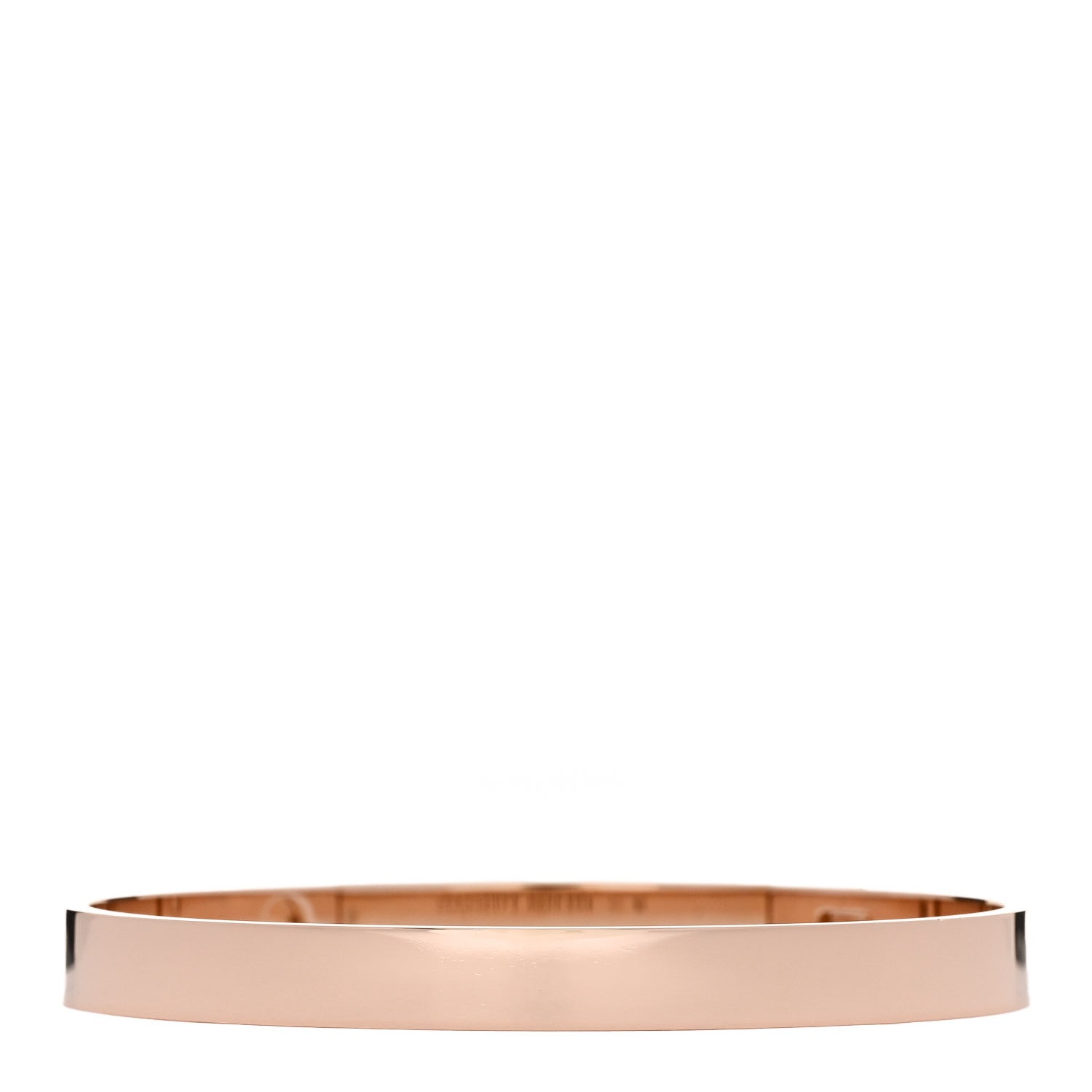 Hermes 18K Rose Gold Diamond PM Collier De Chien Bracelet SH 2 of 3