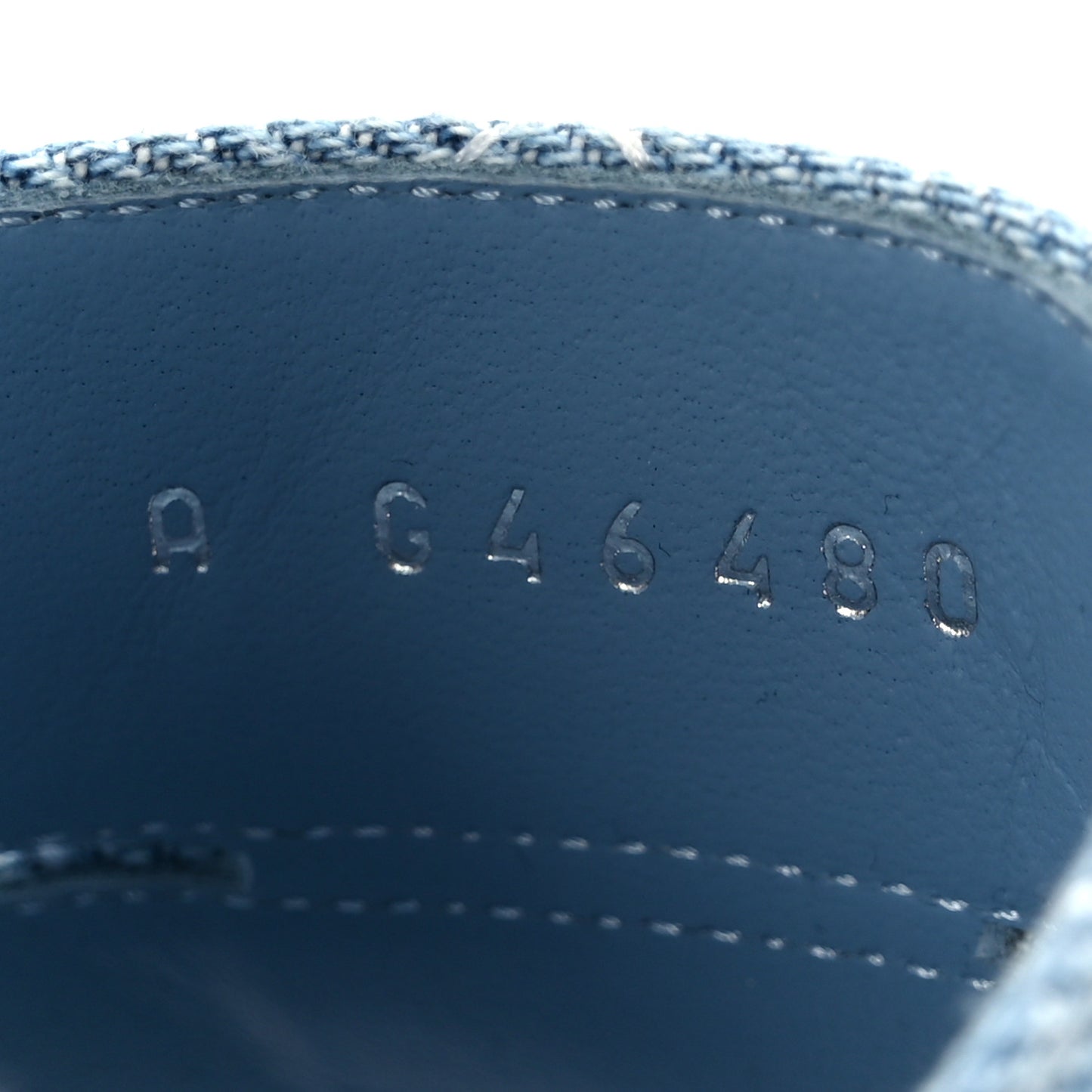 Denim Quilted Mules 37.5 Blue