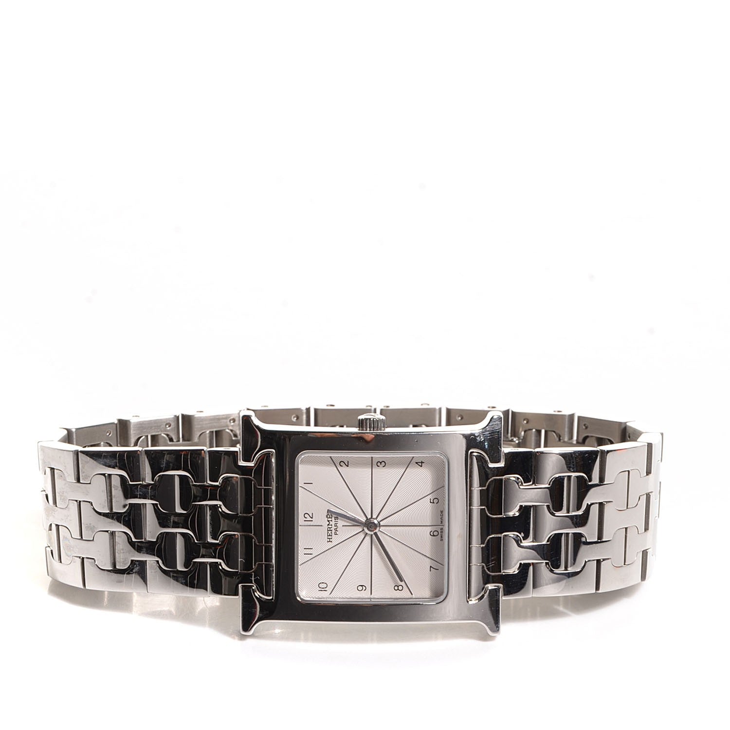 Hermes Stainless Steel Heure H Hour Quartz Watch 3 of 7