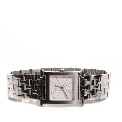 Hermes Stainless Steel Heure H Hour Quartz Watch 3 of 7