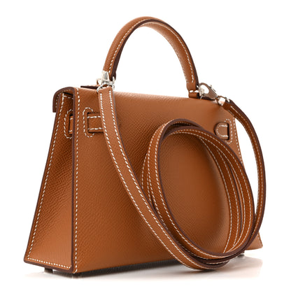 Hermes Epsom Mini Kelly Sellier 20 Gold 3 of 10