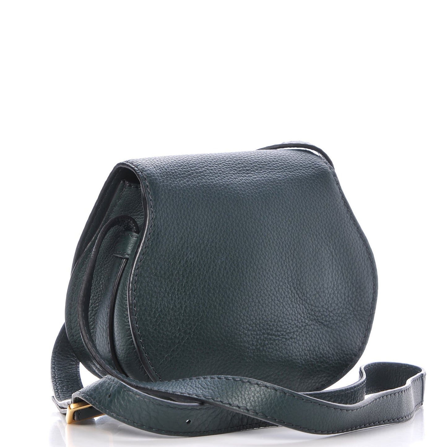 Calfskin Mini Marcie Round Crossbody Bag Teal