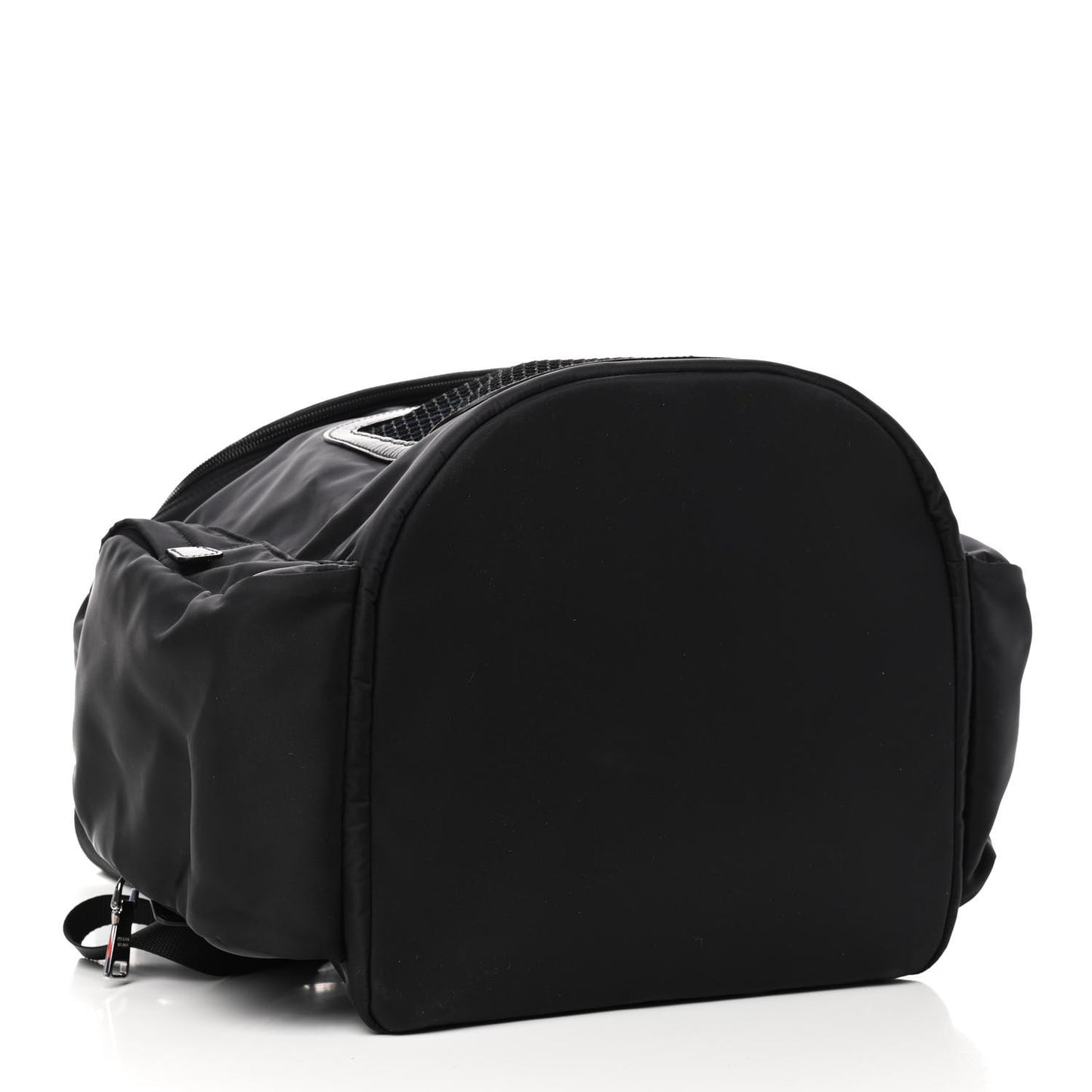 Re-Nylon Saffiano Pet Carrier Backpack Black