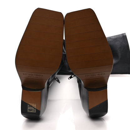 Bottega Veneta Calfskin Nappa Lean Over The Knee Boots 36 Black 5 of 6
