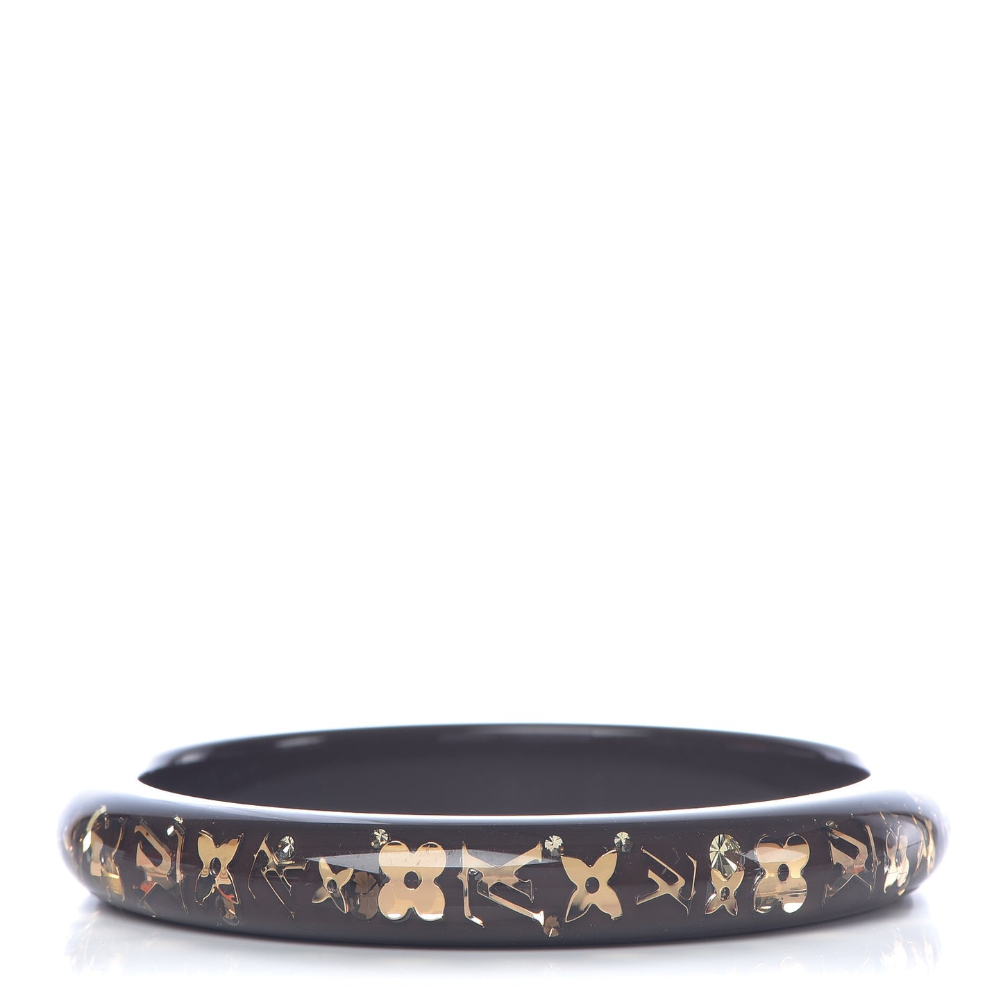 Resin Swarovski Medium Inclusion Bracelet PM Marron