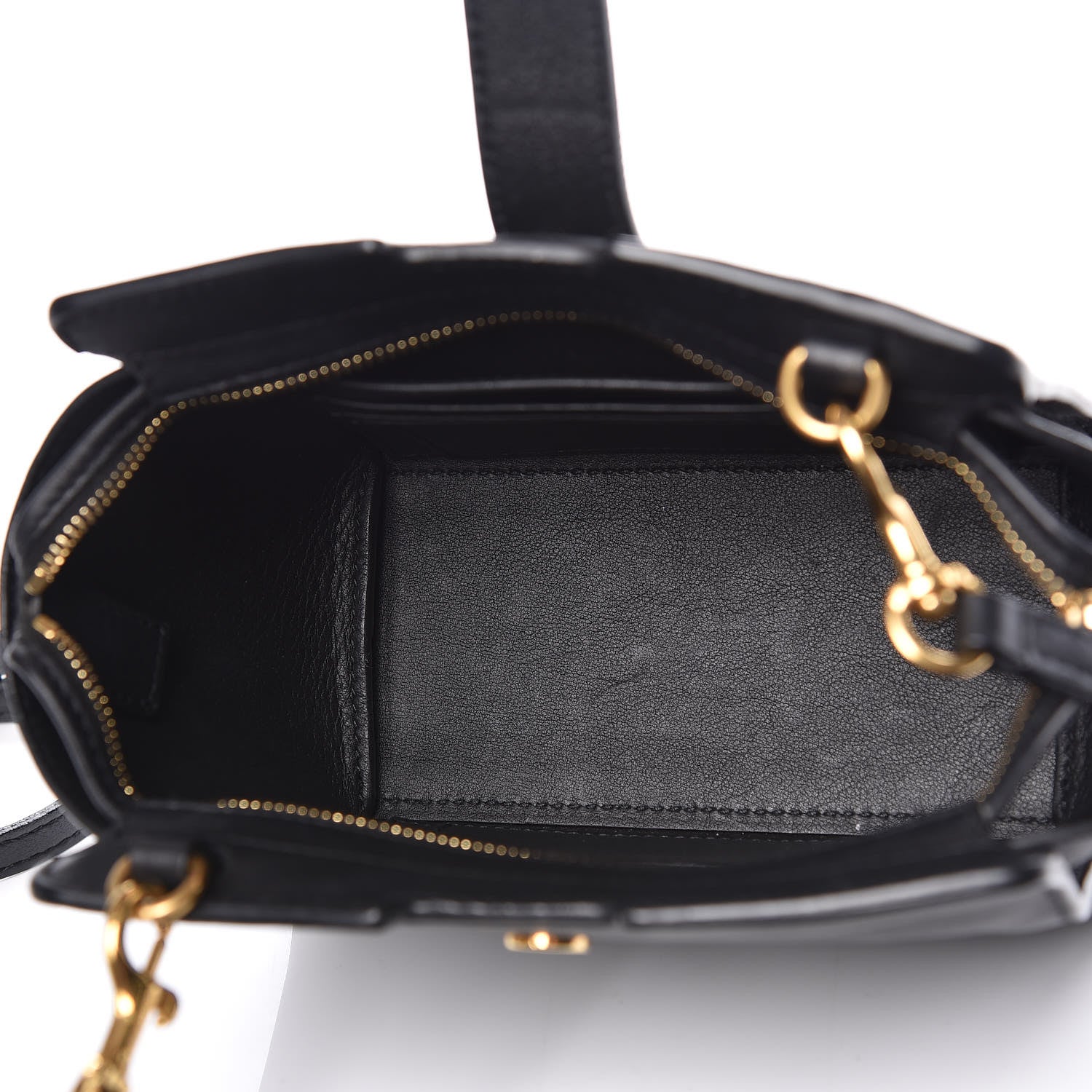 Saint Laurent Calfskin Monogram Toy Cabas Black 7 of 10