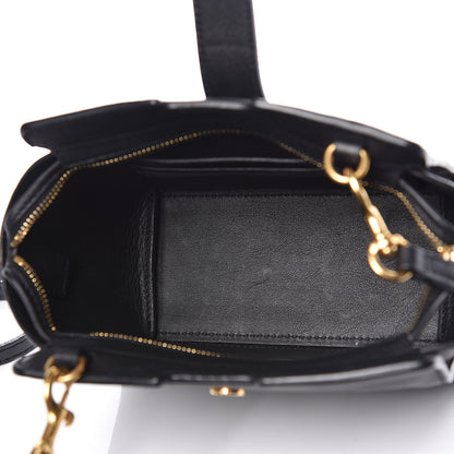 Saint Laurent Calfskin Monogram Toy Cabas Black 7 of 10