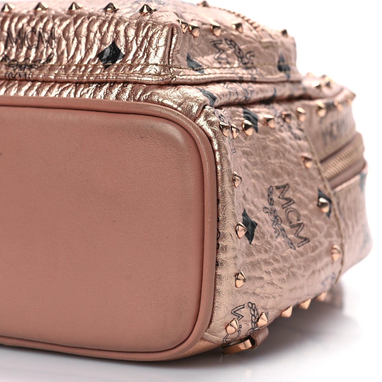 Visetos Studded X-Mini Stark Backpack Champagne Gold