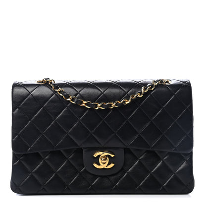 Chanel Lambskin Quilted Medium Double Flap Black 1 of 4
