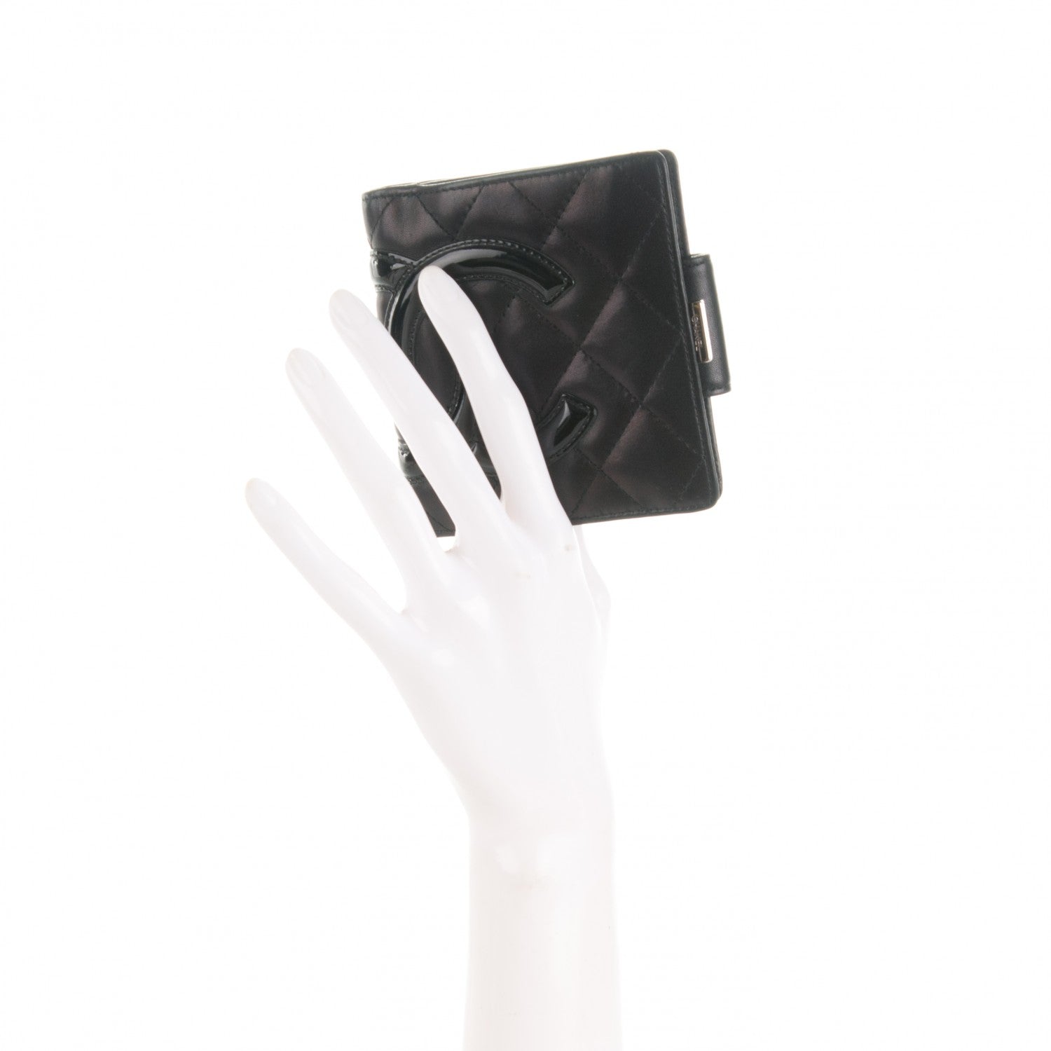 Chanel Calfskin Quilted Cambon Bi-Fold Wallet Black 2 of 9