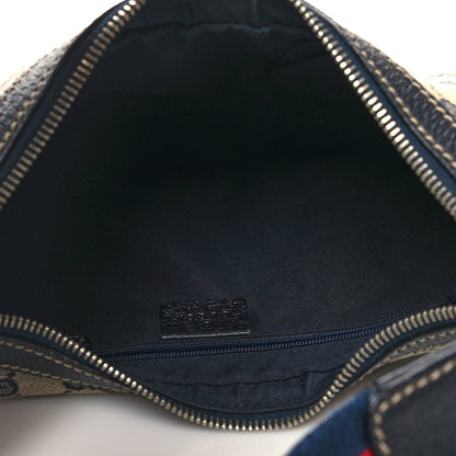 Gucci Monogram Web Small Pop Hobo Navy 5 of 12