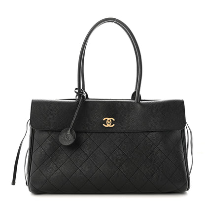 Chanel Grained Calfskin Stitched Urban Essentials Large Shopping Bag Black 1 of 10