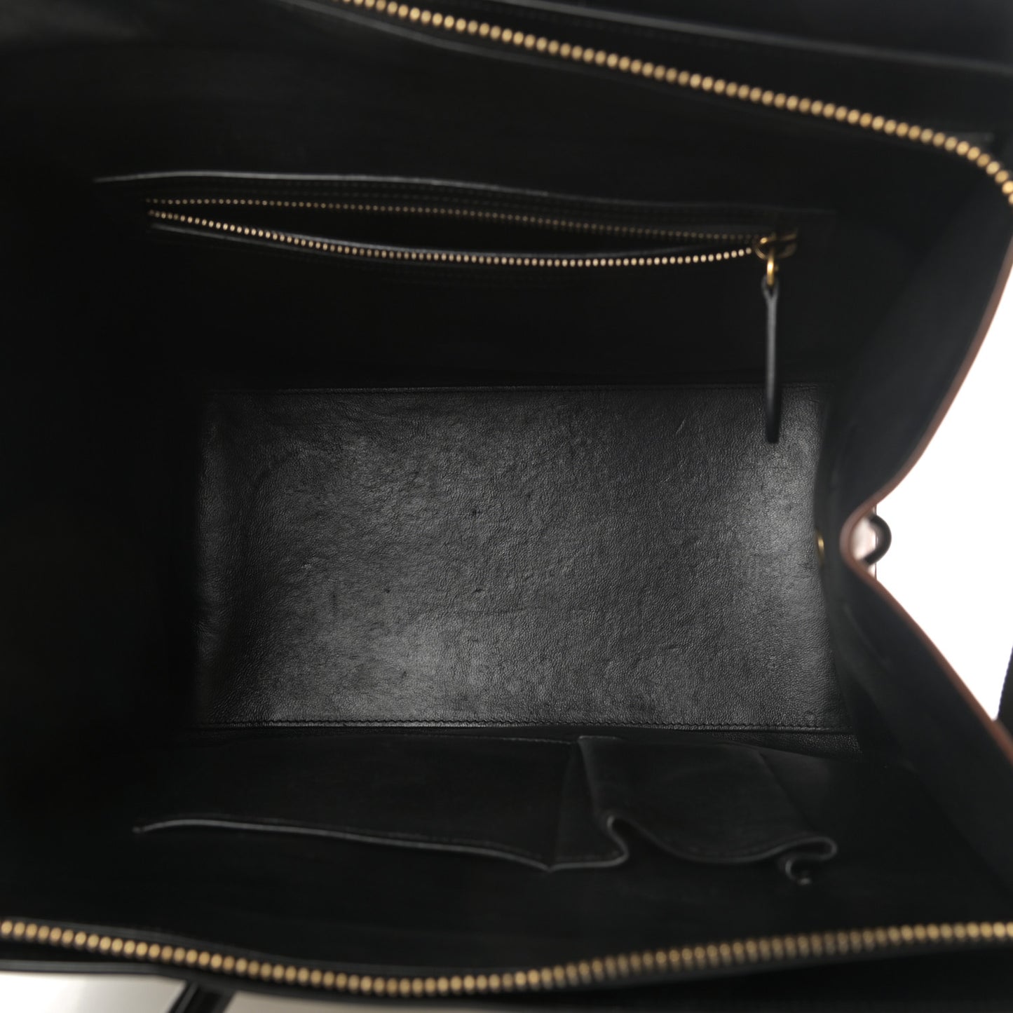 Satin Calfskin Suede Mini Tri-Color Luggage Seashell