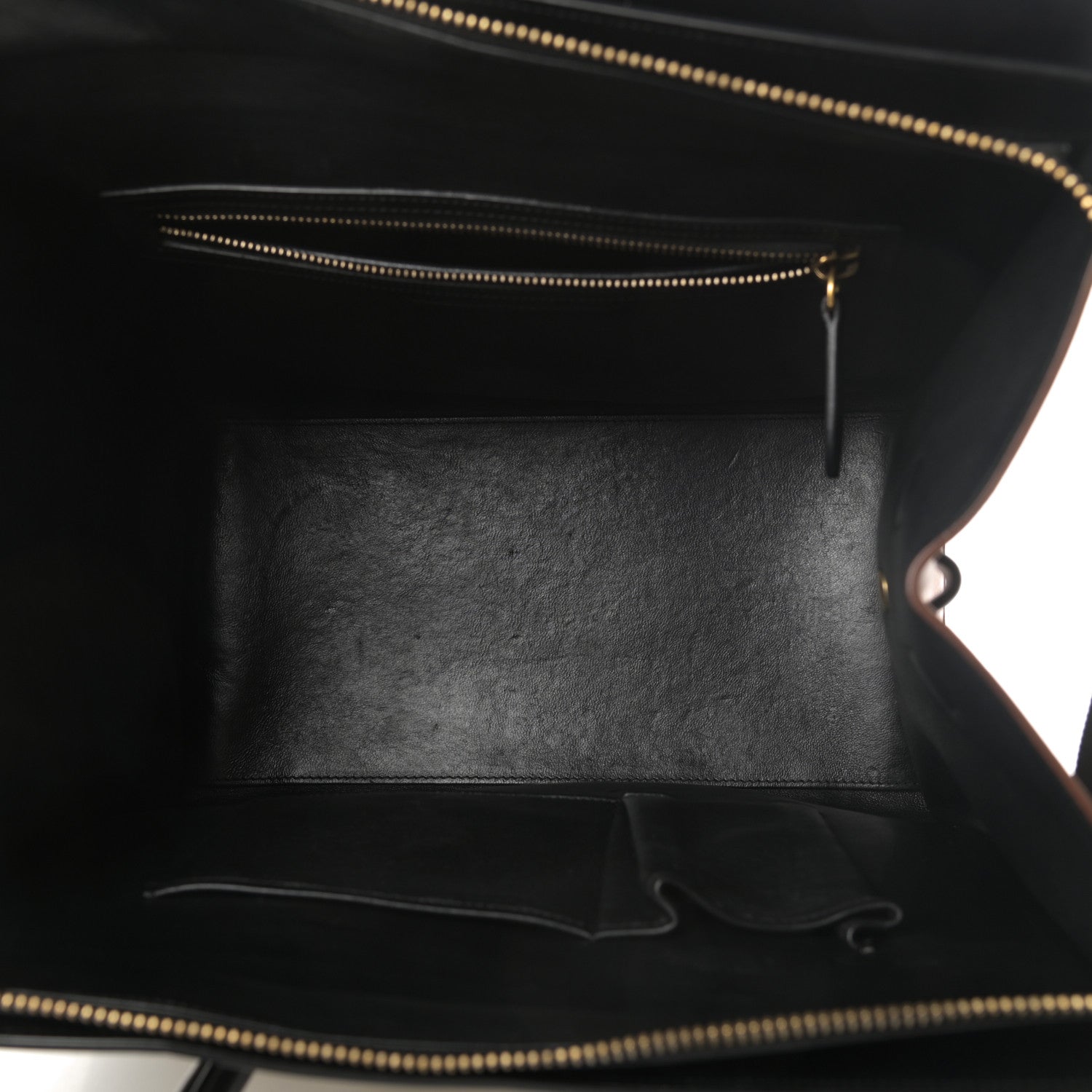 Celine Satin Calfskin Suede Mini Tri-Color Luggage Seashell 6 of 19
