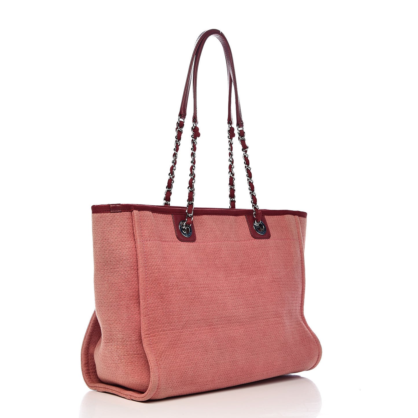 Canvas Small Deauville Tote Red