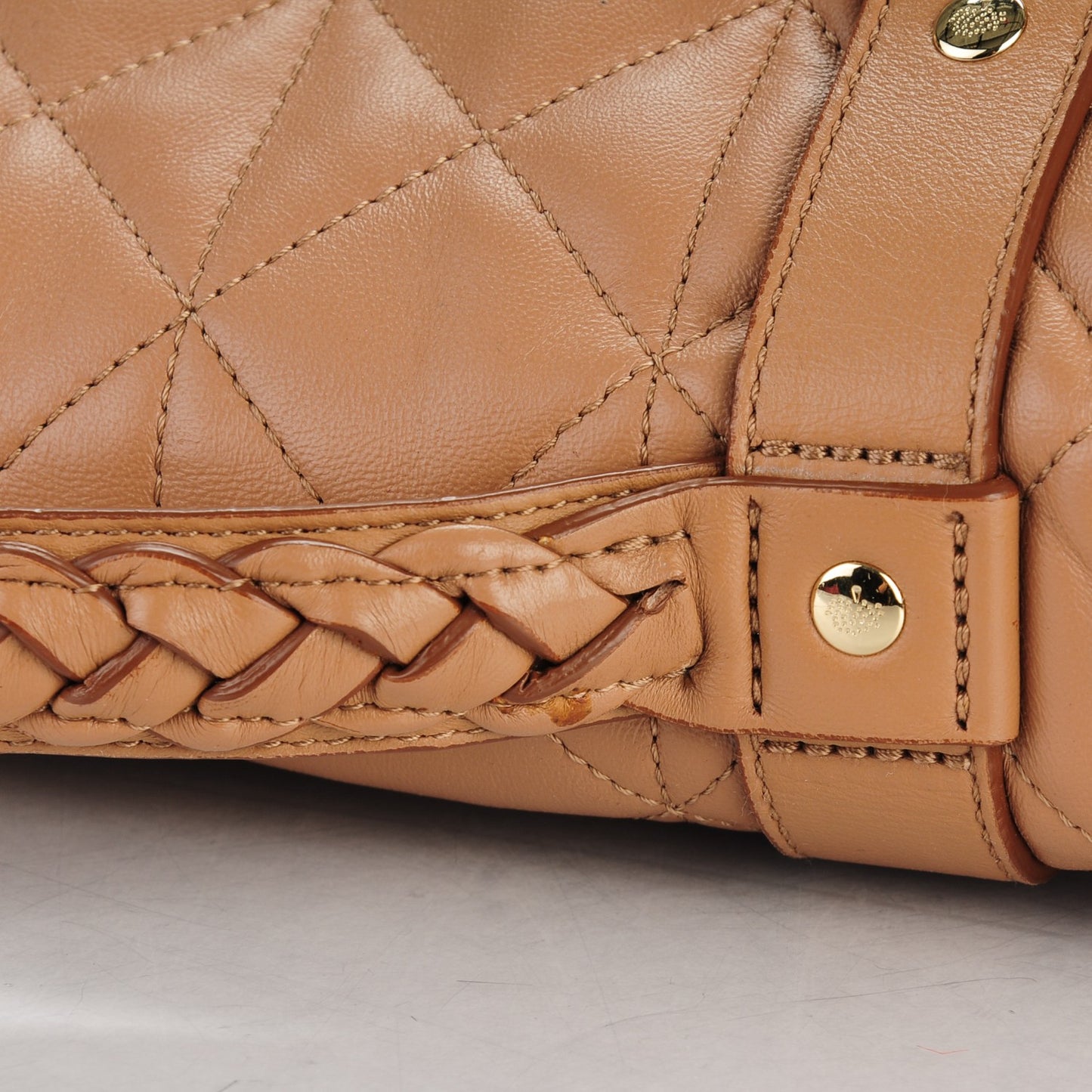 Nappa Quilted Medium Alexa Deer Brown