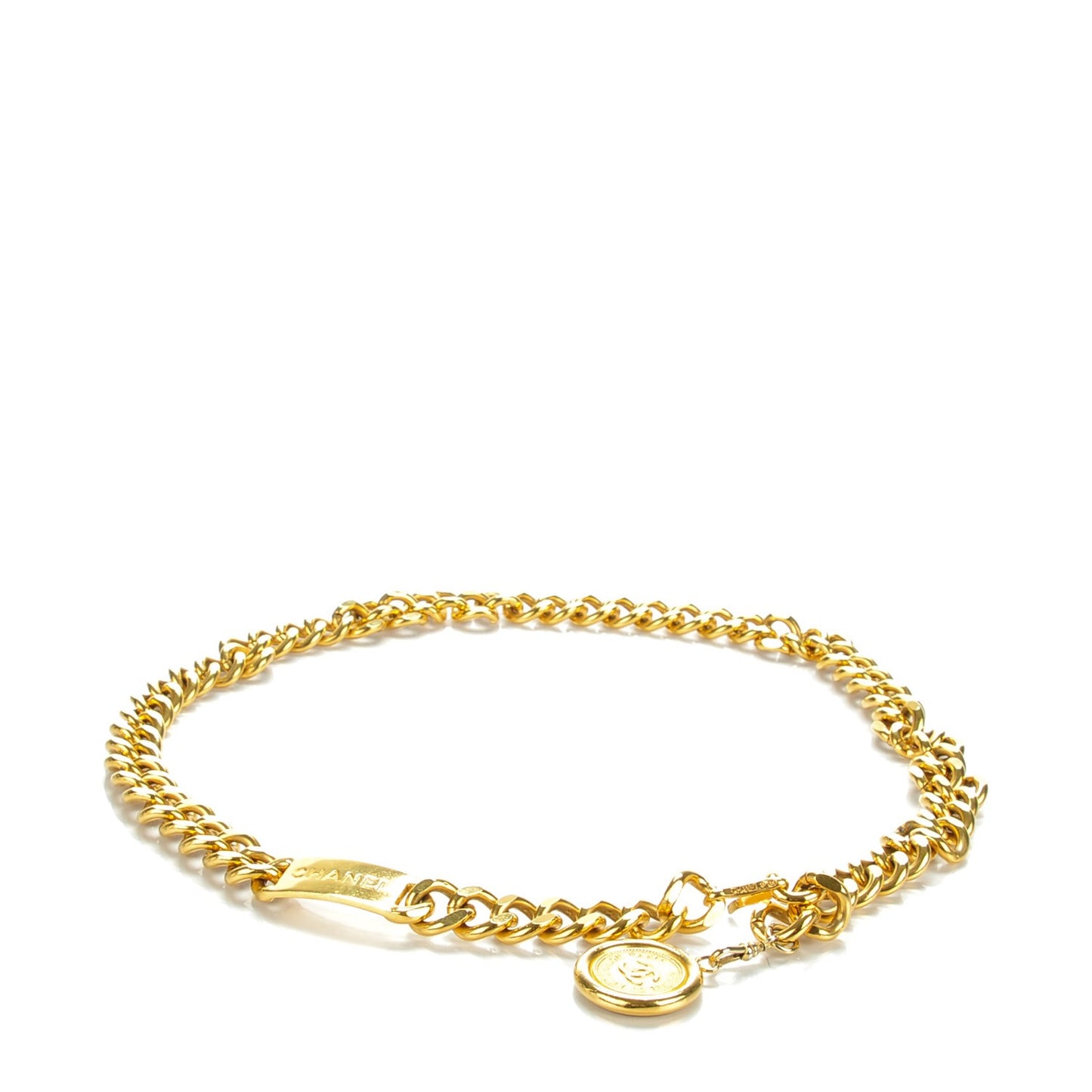Chain CC 31 Rue Cambon Medallion Belt Gold