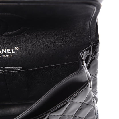 Chanel Patent Quilted Medium Double Flap Black 12 of 18