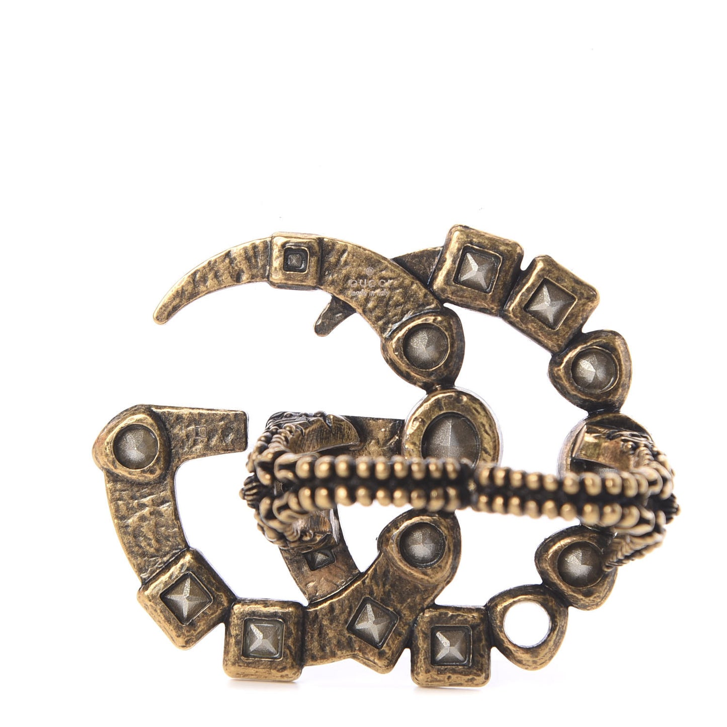 Crystal Double G Ring S Multicolor