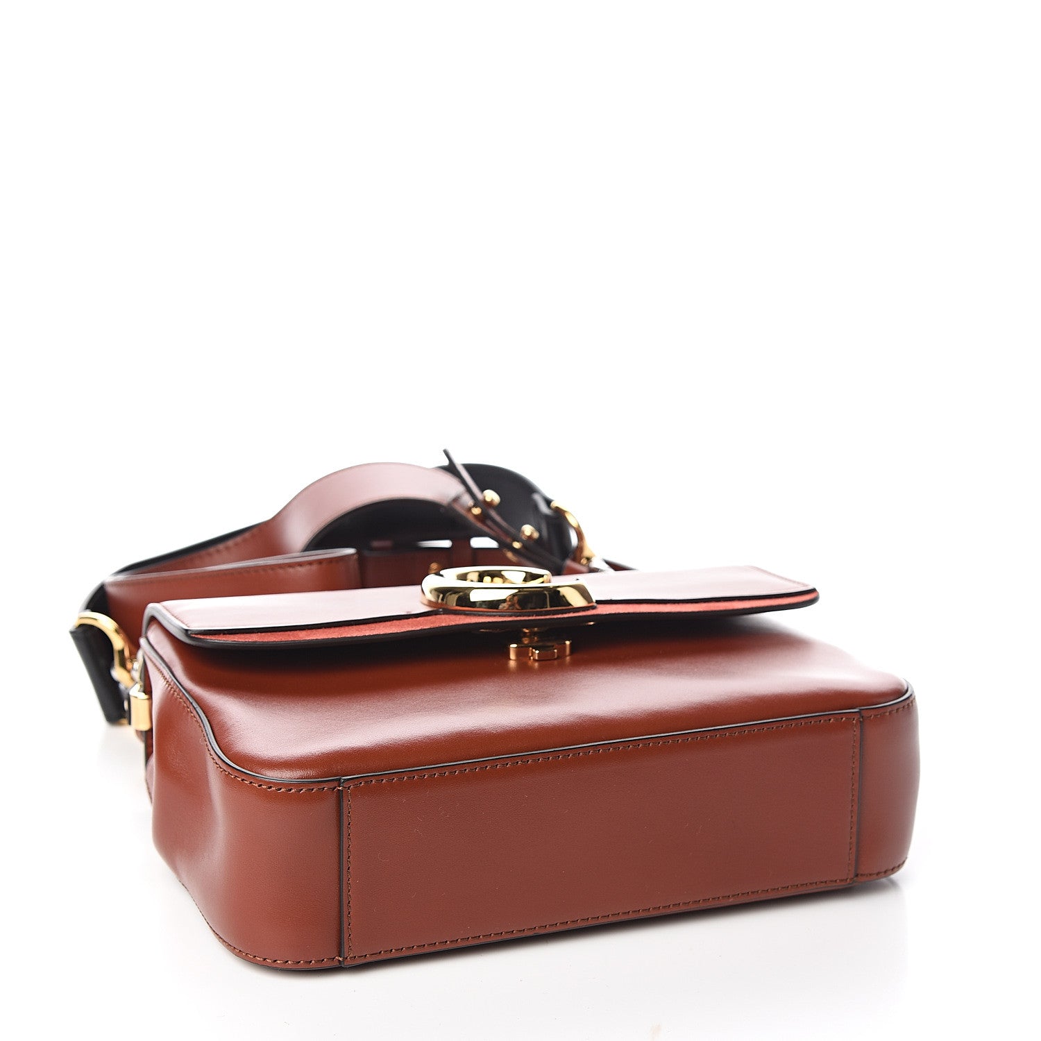 Chloe Calfskin Small C Double Carry Sepia Brown 3 of 9