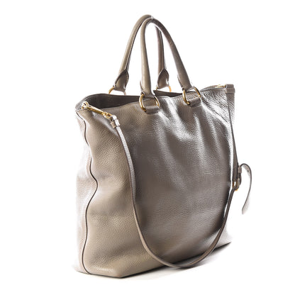 Prada Vitello Daino Tote Argilla 2 of 18