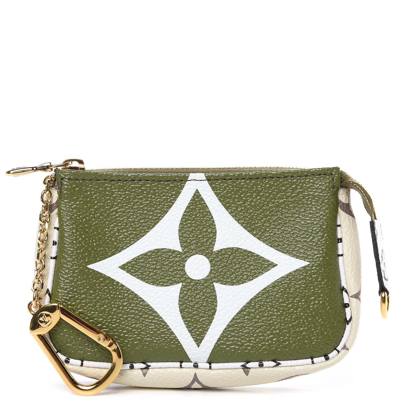 Monogram Giant Micro Pochette Accessories Kaki White
