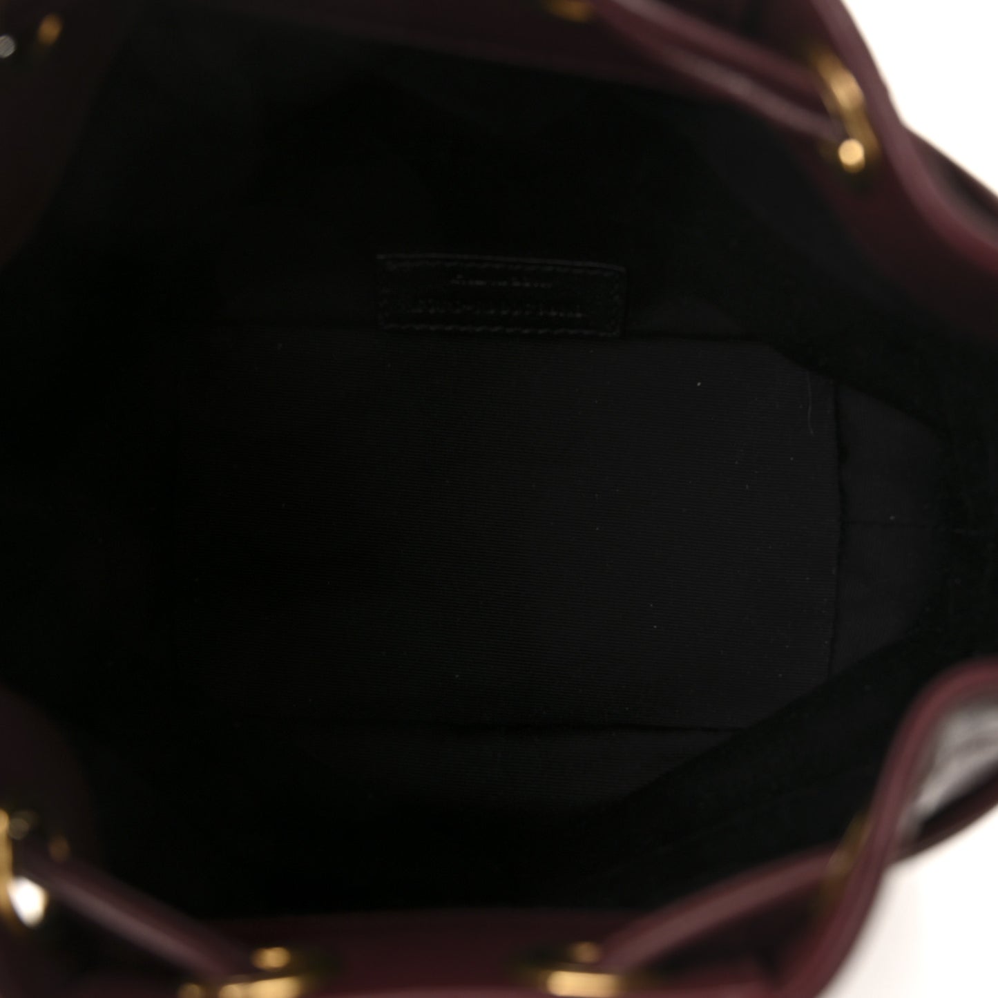 Lambskin Carre Quilted Cassandre Small Bucket Bag Hot Wine