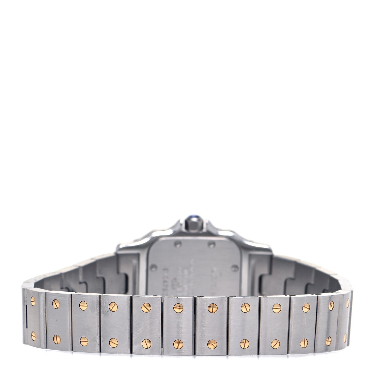Cartier Stainless Steel 18K Yellow Gold 24mm Santos De Cartier Galbee Quartz Watch 3 of 5