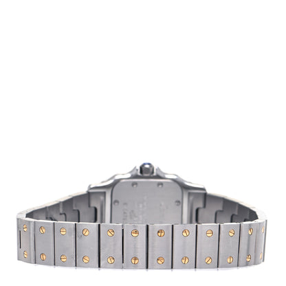 Cartier Stainless Steel 18K Yellow Gold 24mm Santos De Cartier Galbee Quartz Watch 3 of 5