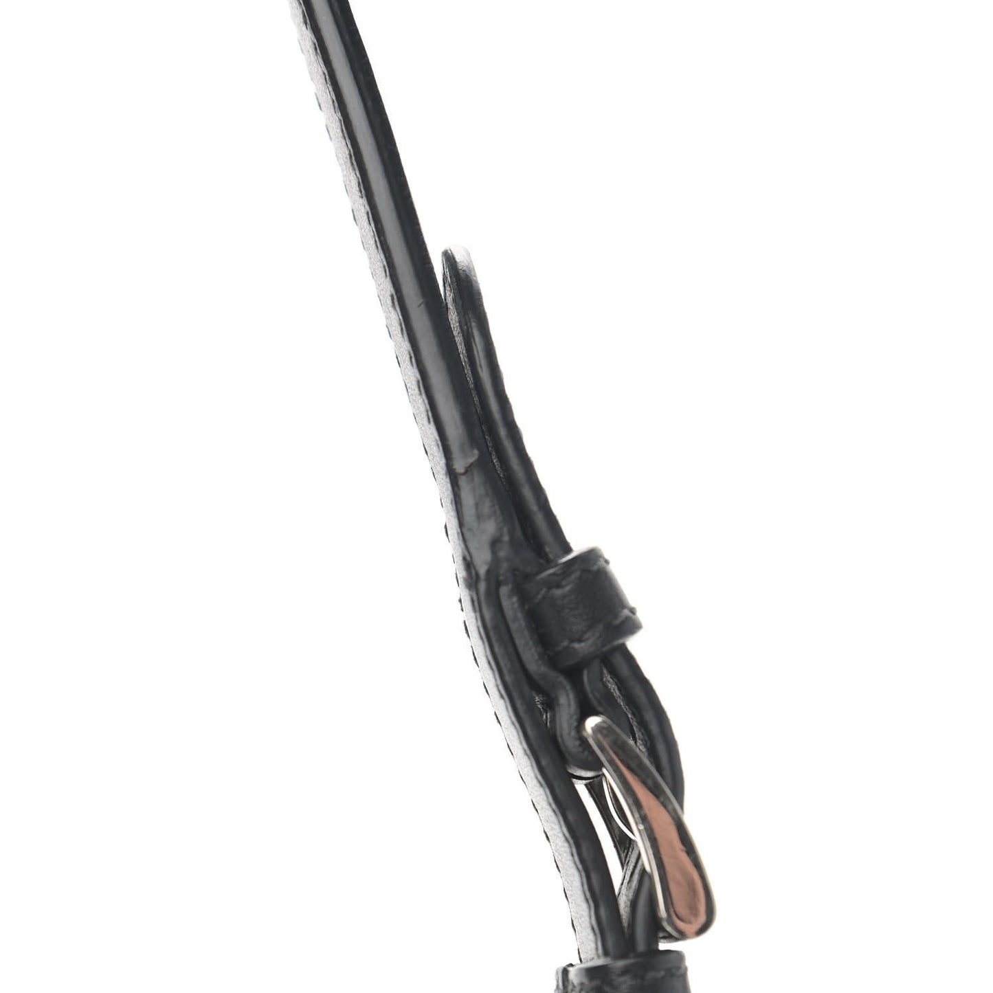 Soft Calfskin Fringe Bucket Bag Black