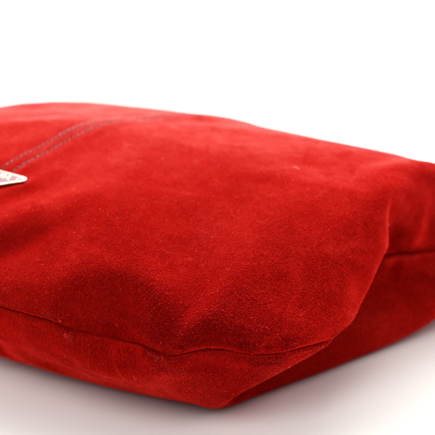 Prada Scamosciato Suede Hobo Rosso Moro 9 of 10