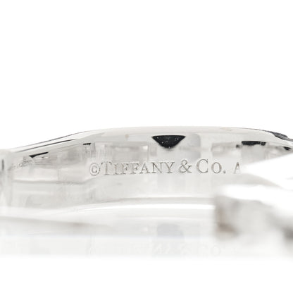 Tiffany 18K White Gold Medium Lock Earrings 6 of 7